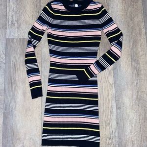 H&M DIVIDED Striped Sweater Dress